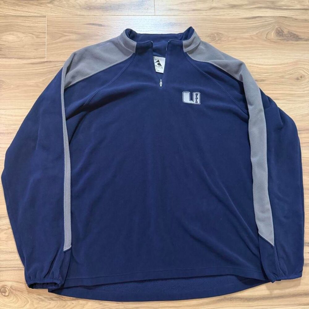 Utah State Aggies College Sports embroidered quarter zip fleece size XL